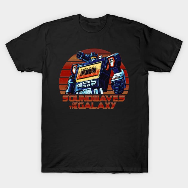 Soundwaves of the Galaxy Remix T-Shirt by ForbiddenMonster